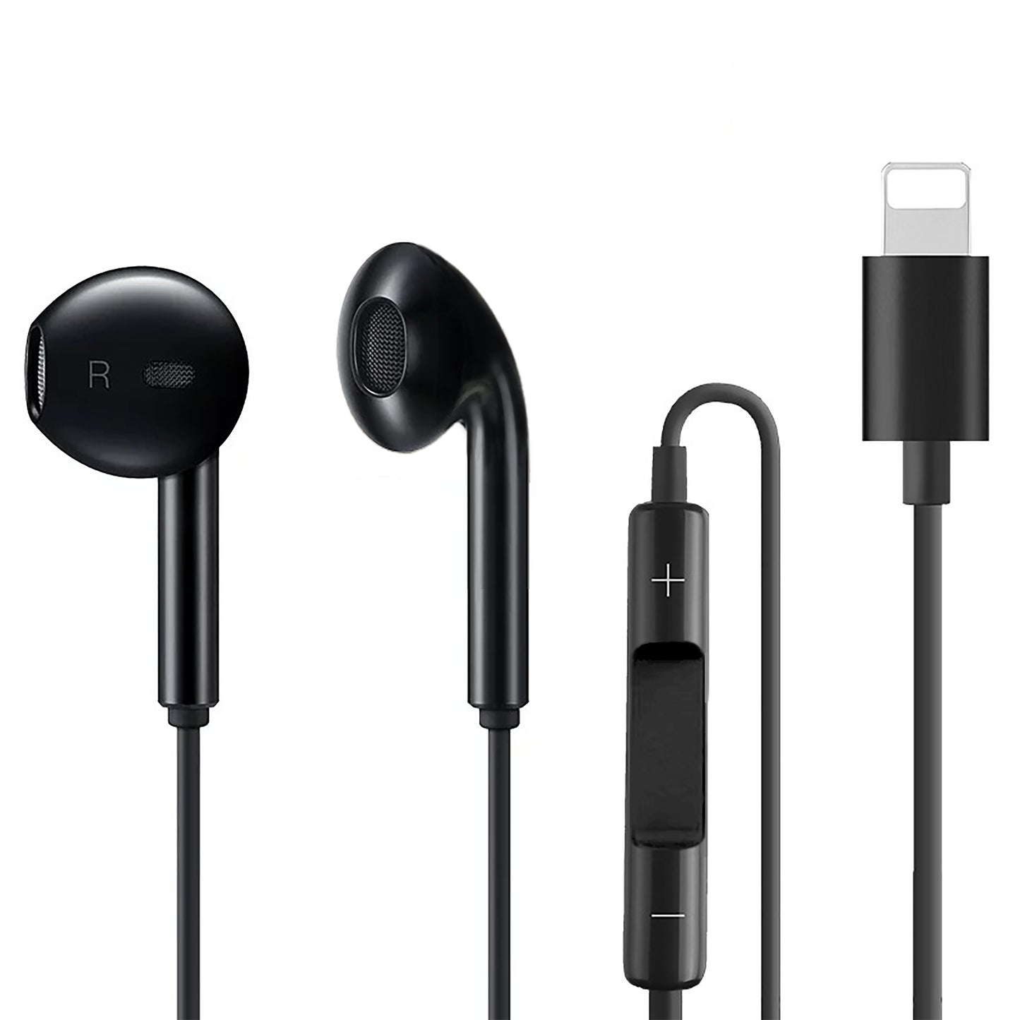 Lightning Cable Earphones – In-Ear Headphones with Mic & Remote Control | Compatible with iPhone, iPad & iPod - DSL