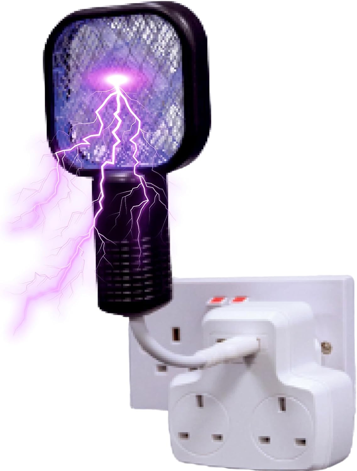 Mini Bug Zapper to Kill Mosquitoes Flies | Fly Swatter | 2 in 1 Bug Zapper | Portable Fly Killer | Indoors & Outdoors | Insect Killer | Mini Electric Bug Zapper | Camping Accessories - TUULKIT - DSL