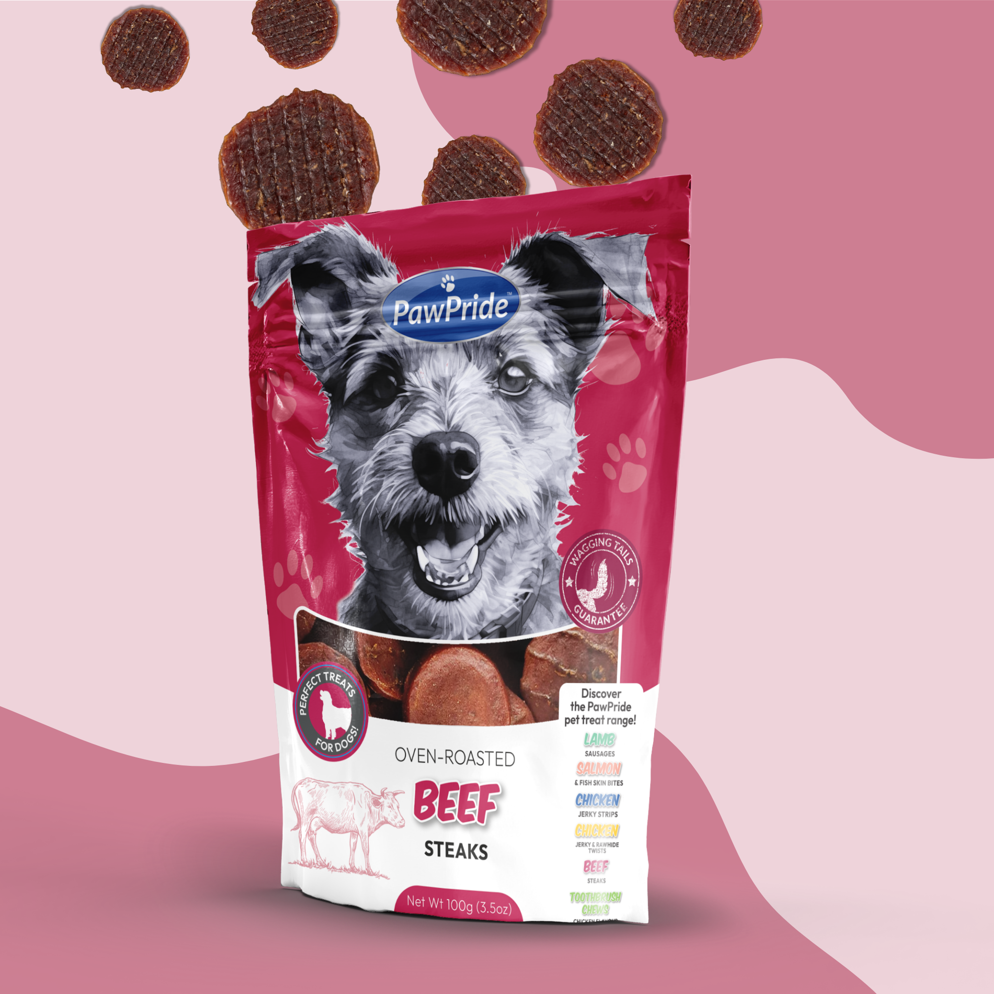 Beef Steaks - Dog Treats from PawPride - DSL