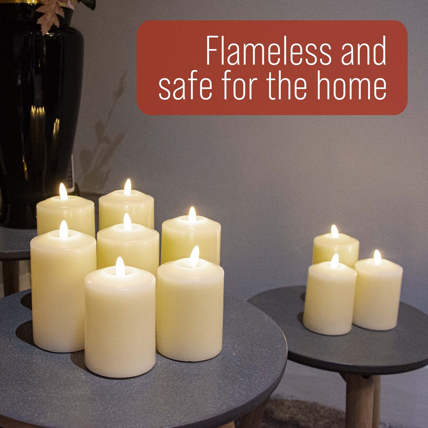 Neutral Flameless LED Candles (Set of 2) - DSL