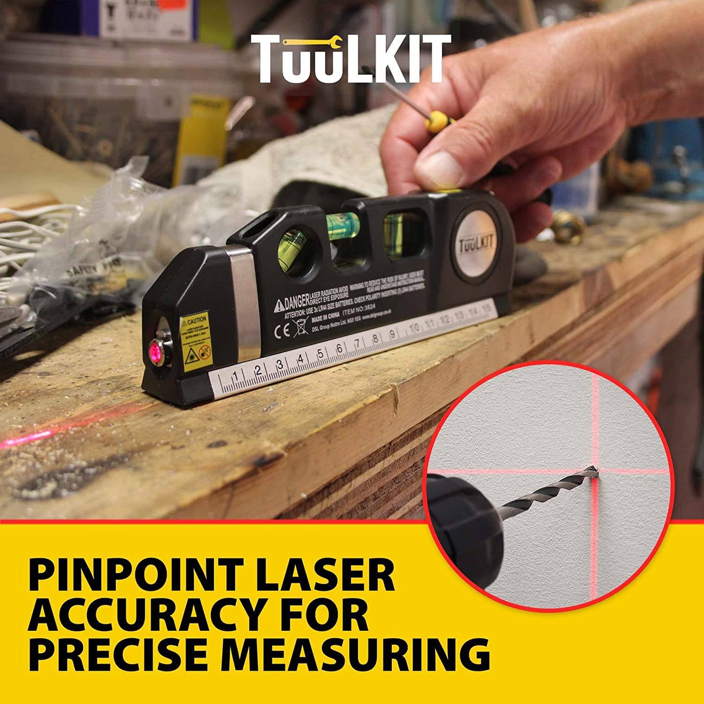 8-in-1 Multi-Purpose Laser Level - TuuLKIT - DSL