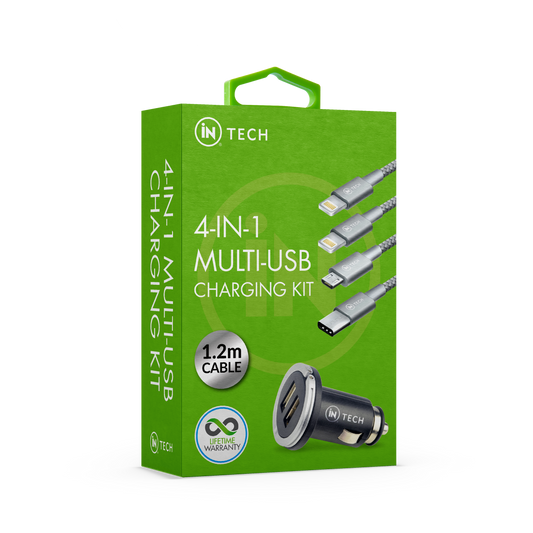 4-in-1 Universal USB  Charging Kit - iN Tech - DSL