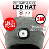 Rechargeable LED Light Thinsulate Beanie Hat (Unisex) (Grey) - iN Style