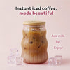 Wavy Iced Coffee Glass - Aesthetic Cold Brew Cup for Coffee Lovers - DSL