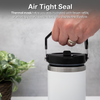 Stainless Steel Water Bottle - Double Wall Vacuum Insulated Tumbler with Straw & Air-Tight Seal, BPA-Free Travel Mug, Spill-Resistant, 7 Hour Insulation for Hot or Cold Drinks, Quencher - DSL