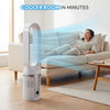 iN Bladeless Fan Cooler & Heater 3-in-1 with HEPA Air Purifier – 8 Speed with Remote Control | Hot & Cool Tower Fan | Allergen-Free Air