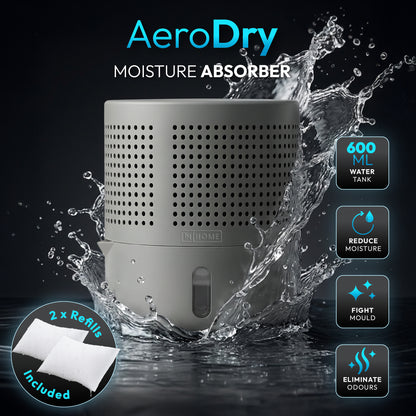 iN Dehumidifier with 2×300g Refillable Absorb Bags | UK Safety Compliant | Zero Energy Consumption Moisture Absorber