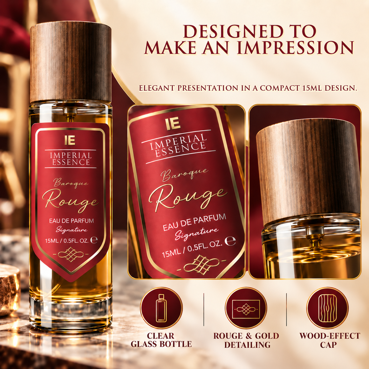 Travel Perfume 15ml – Unisex Long Lasting Eau de Parfum Signature Perfume for Men & Women - DSL