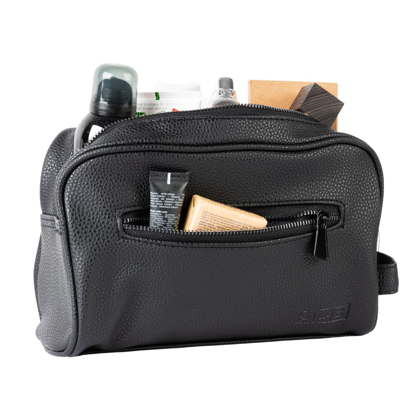 Black Wash Bag | Travel Toiletry Organiser | JCB