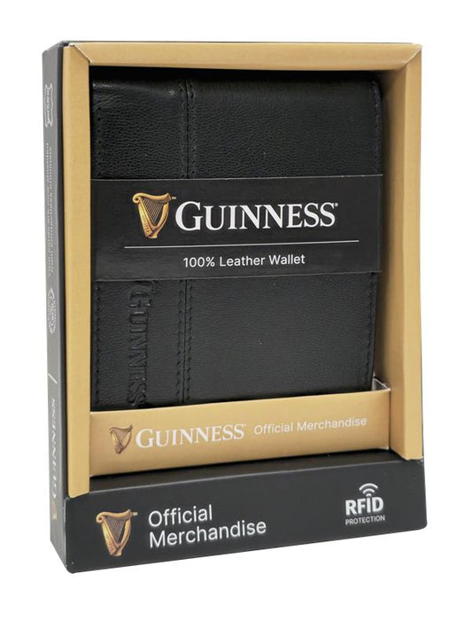 Guinness Wallet for Men - Bifold Leather Wallet - RFID-Blocking