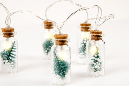 Christmas Tree Fairy Christmas Light - Decorative Lights (Set of 10 Glass Lights) - DSL