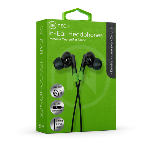 iN Tech Wired Earphones With Mic - DSL