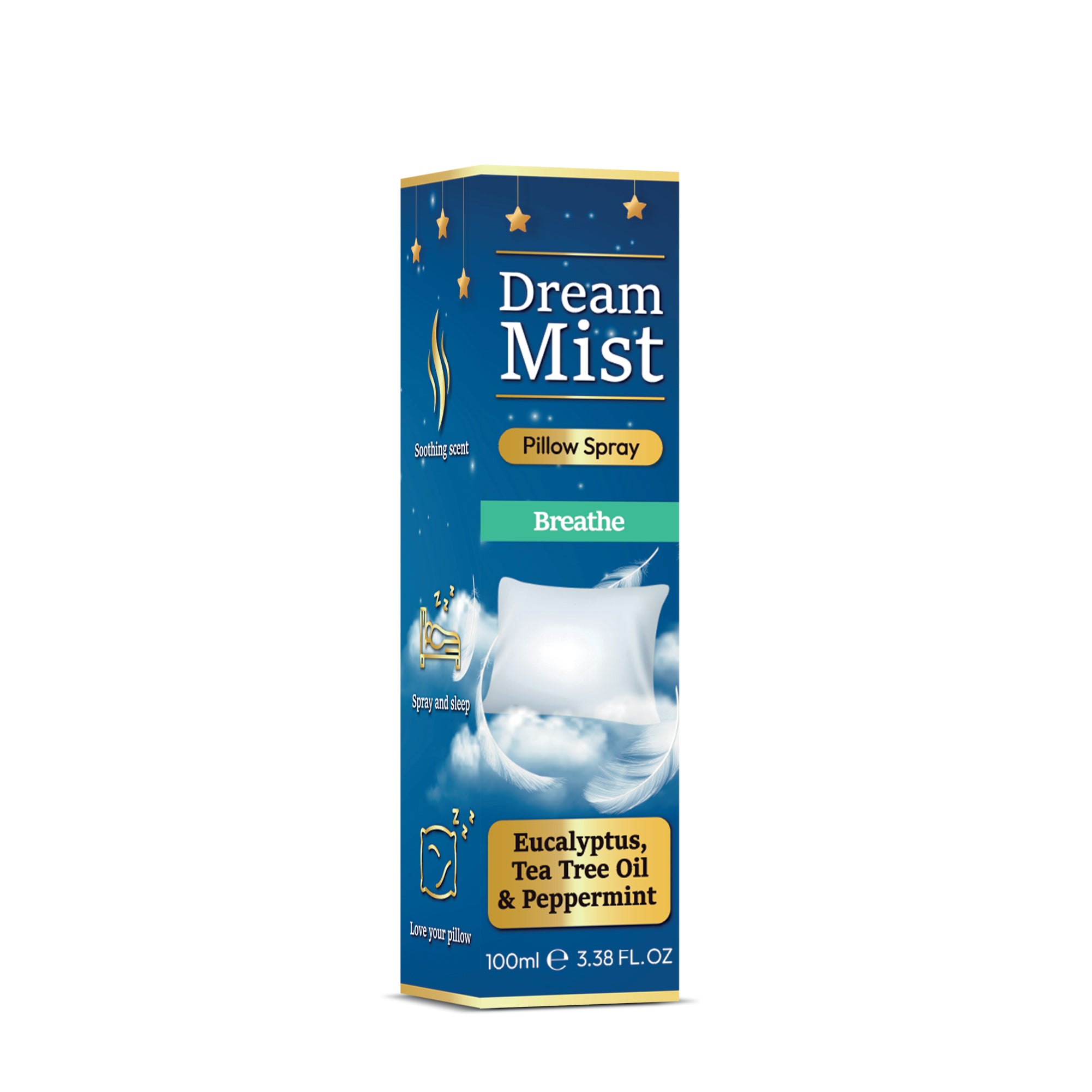 Dream Mist Pillow Spray | Infused with Eucalyptus, Tea Tree Oil & Peppermint - DSL