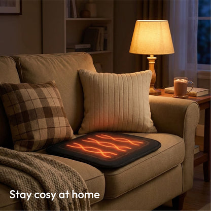 iN Universal Heated Seat Cushion | Portable Heating Pad with Adjustable Temperature  44X44cm