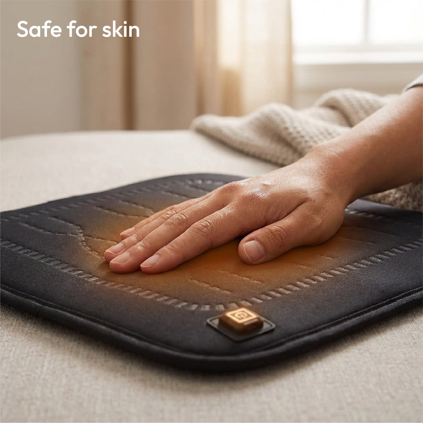 iN Universal Heated Seat Cushion | Portable Heating Pad with Adjustable Temperature  44X44cm