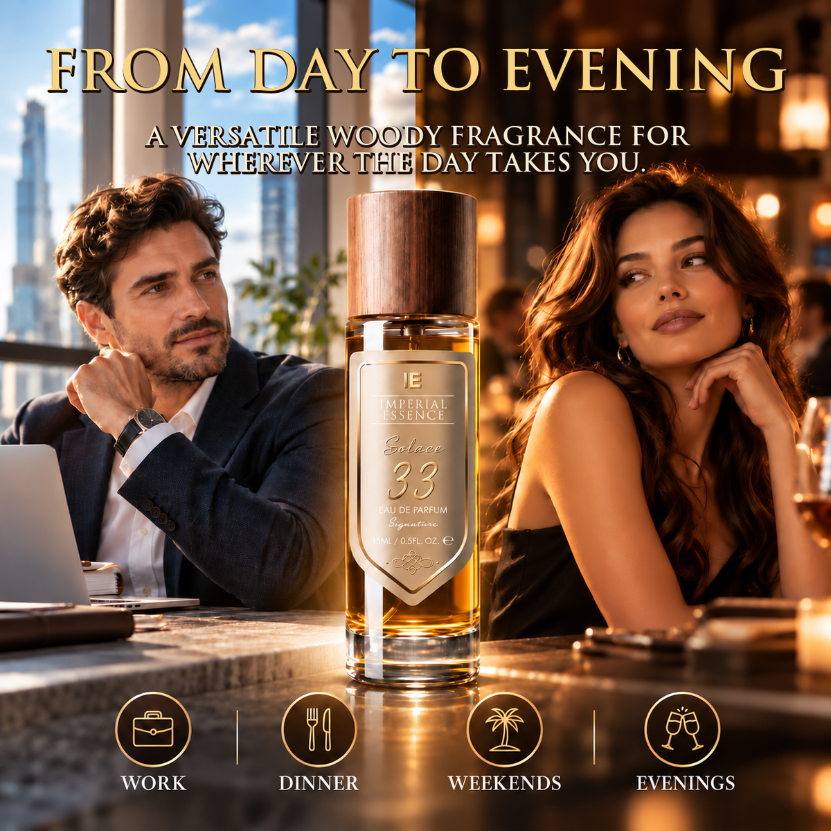 Travel Perfume 15ml – Unisex Long Lasting Eau de Parfum Signature Perfume for Men & Women - DSL