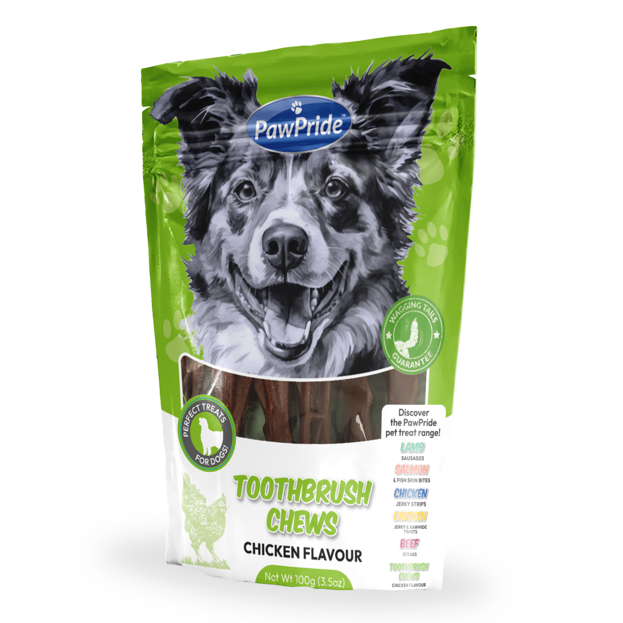 Chicken Flavoured Toothbrush Chews - Dog Treats from PawPride