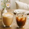 iN Insulated Glass Mug 350ml – Double Wall Borosilicate Glass Coffee Cup for Hot & Cold Drinks, Lightweight Heat Resistant Glassware for Latte, Tea, Cappuccino, Iced Coffee, Mocktails & Desserts - DSL