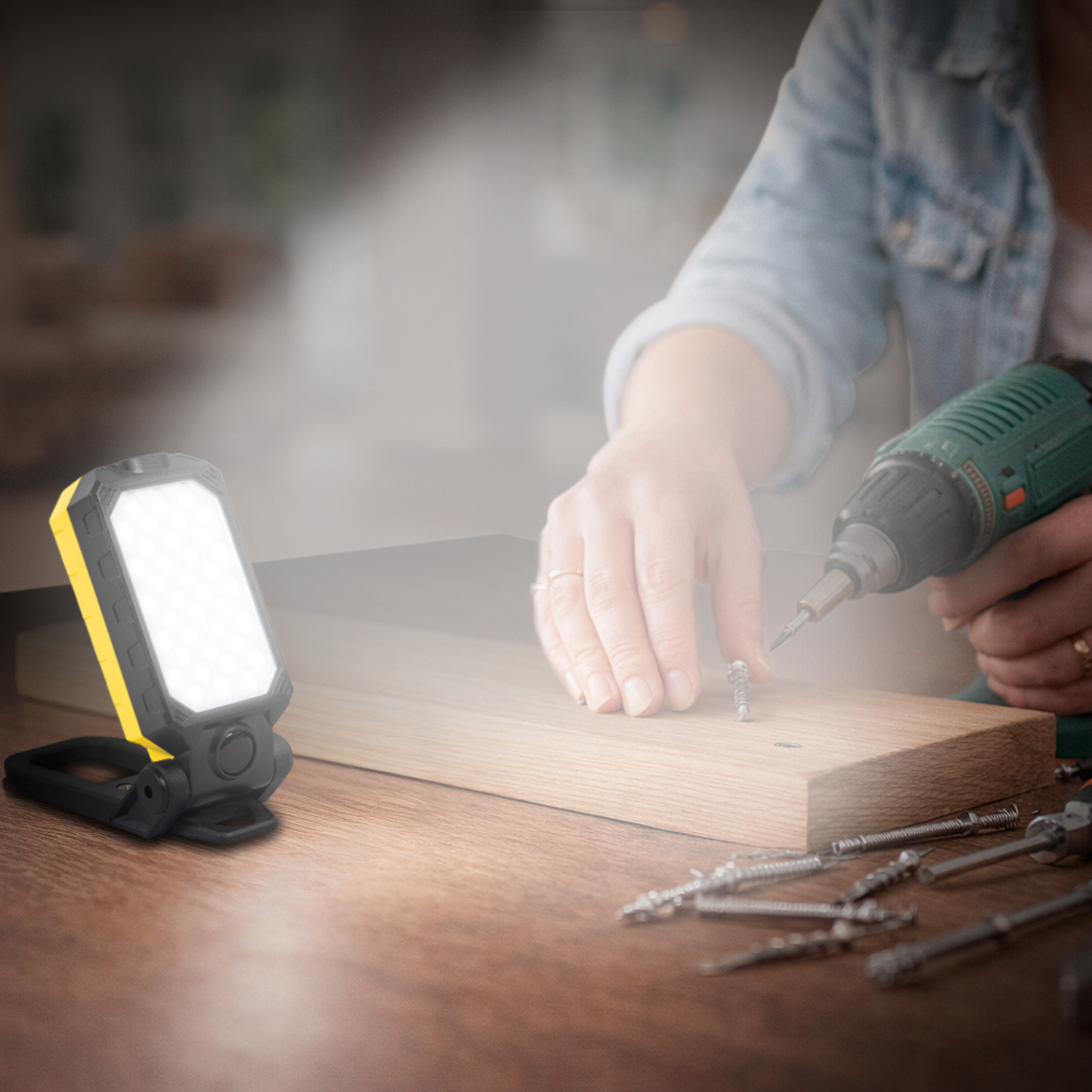 TuuLKIT 8-in-1 Ultra Bright LED Work Light - Type-C USB Rechargeable - DSL