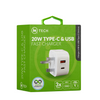 iN Tech 20W Type C and USB Fast Charger Compact Double Plug Adapter - DSL