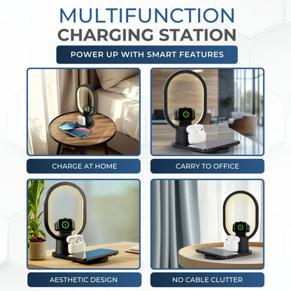 3-in-1 Wireless Charging Station for Apple Devices| Wireless Charger for Apple Watch & AirPods - DSL