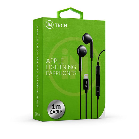 Lightning Cable Earphones – In-Ear Headphones with Mic & Remote Control | Compatible with iPhone, iPad & iPod - DSL