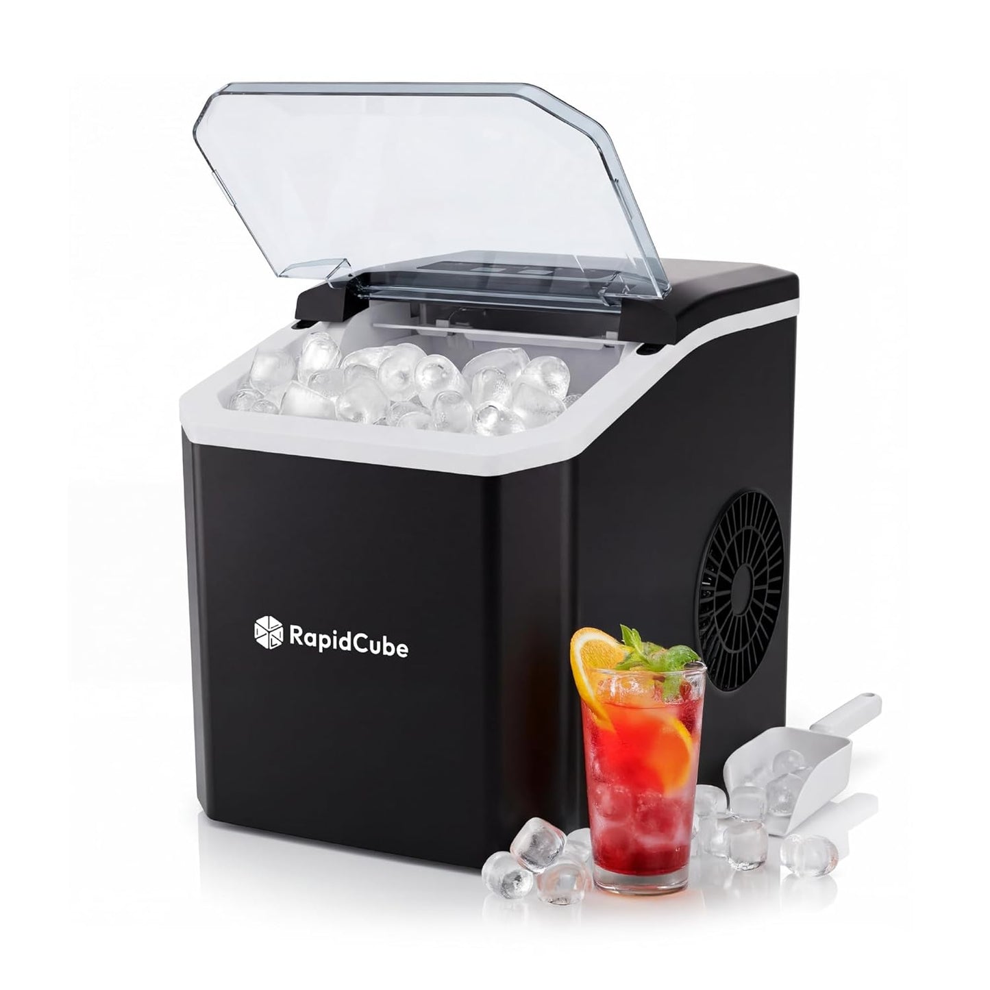 iN Ice Maker Machine – 9 Bullet Ice Cubes in 8 Mins, 12kg Daily Output