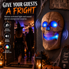 iN Halloween Spooky LED Skull - Colour Changing LED Lights - Spooky Sounds - Motion Detection - Halloween Decoration Size 19 x 8 x 30 cm