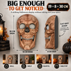 iN Halloween Spooky LED Skull - Colour Changing LED Lights - Spooky Sounds - Motion Detection - Halloween Decoration Size 19 x 8 x 30 cm