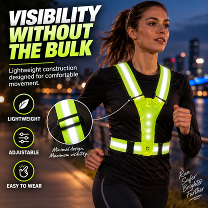 LED Strap 'n' Secure Hi Vis Lumivest - DSL