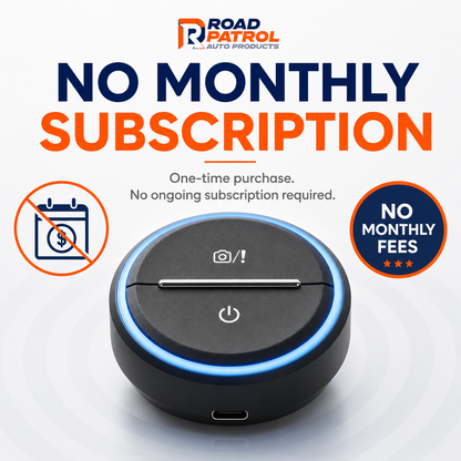 RoadPatrol RYDAR Road Alert Device – Real-Time Speed Camera, Road Traffic & Speed Limit Alerts, Visual & Audible Warnings, iOS & Android Compatible