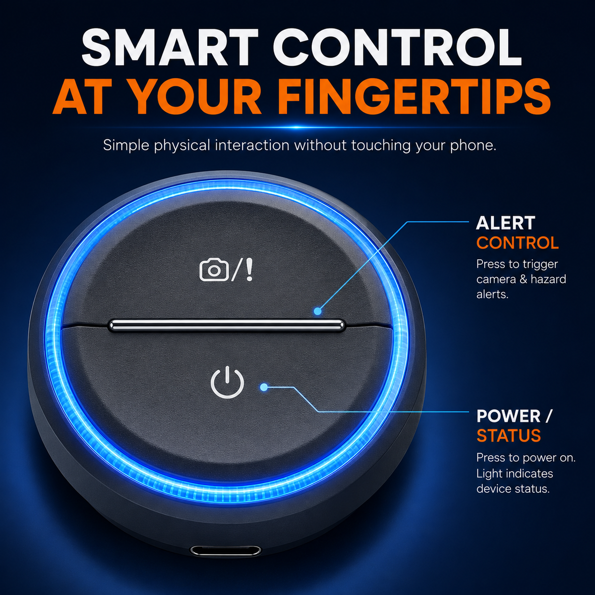 RoadPatrol RYDAR Road Alert Device – Real-Time Speed Camera, Road Traffic & Speed Limit Alerts, Visual & Audible Warnings, iOS & Android Compatible