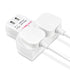 Double Plug Adapter With Twin USB Charging - DSL