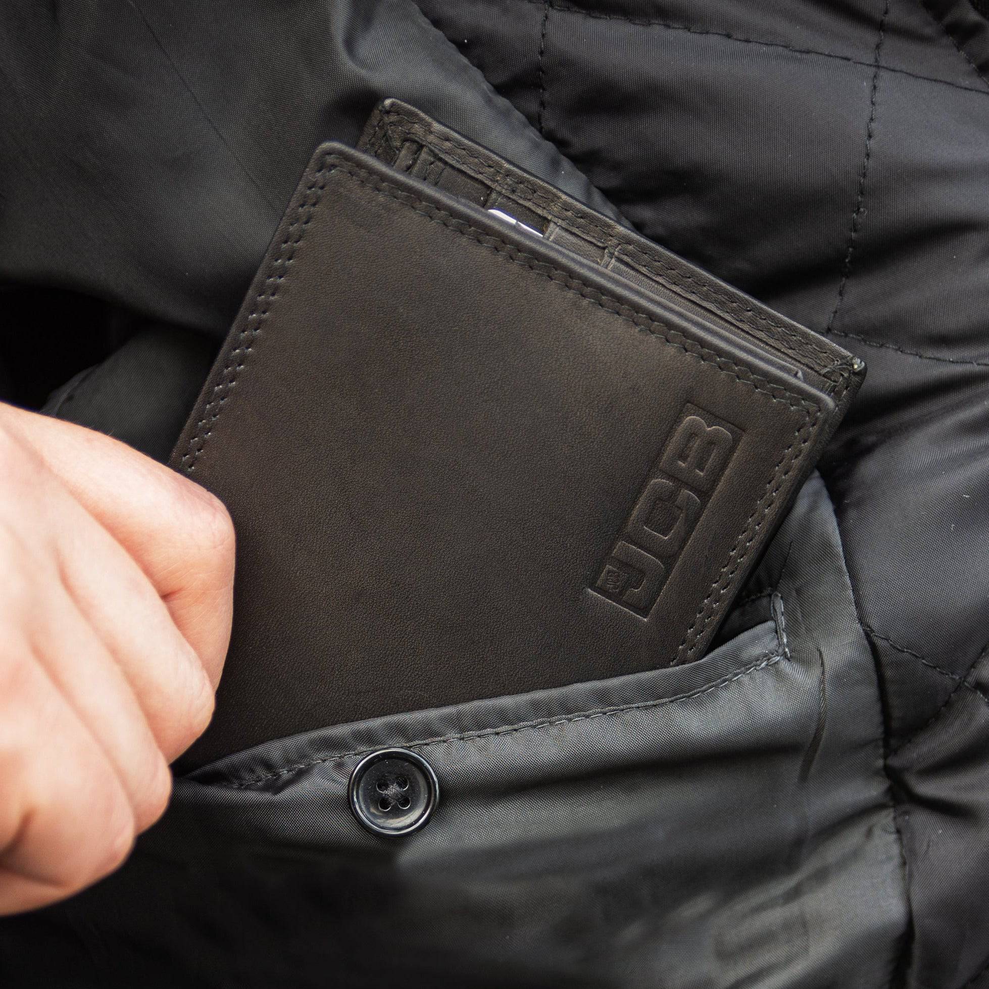 Men's Black Leather Wallet - JCB - DSL