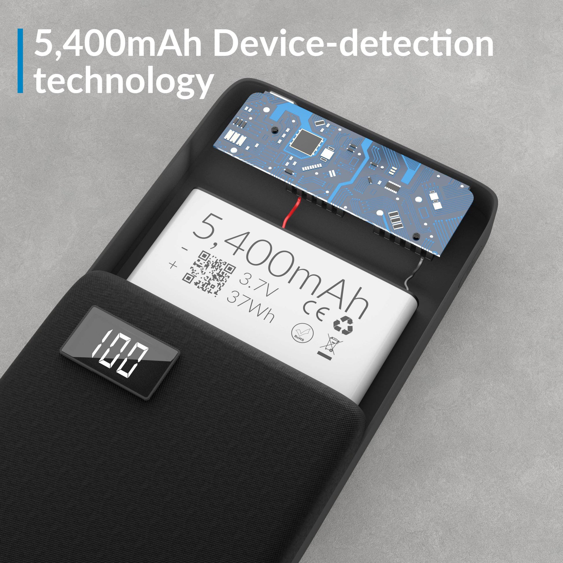 5,400 mAh Battery Power Bank - DSL