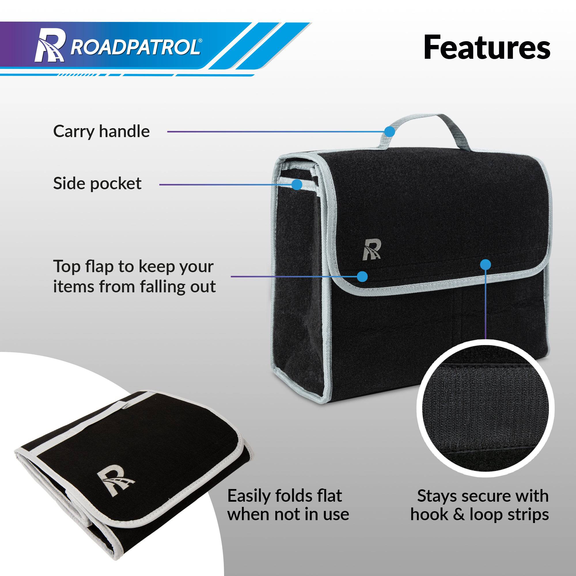 Foldable Car Boot Organiser Bag - Roadpatrol - DSL