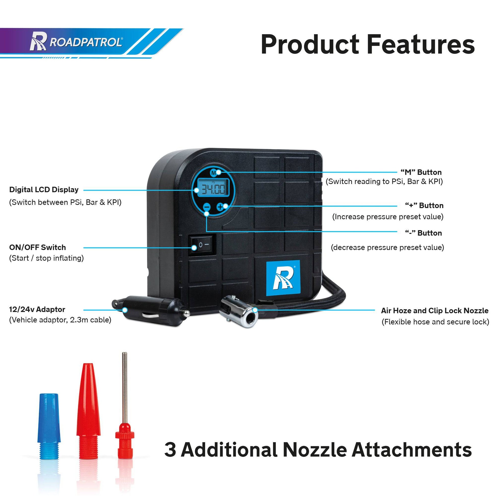 Digital Tyre Inflator - RoadPatrol - DSL