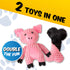 Pig & Bone Dog Toy - Pawpride - DSL
