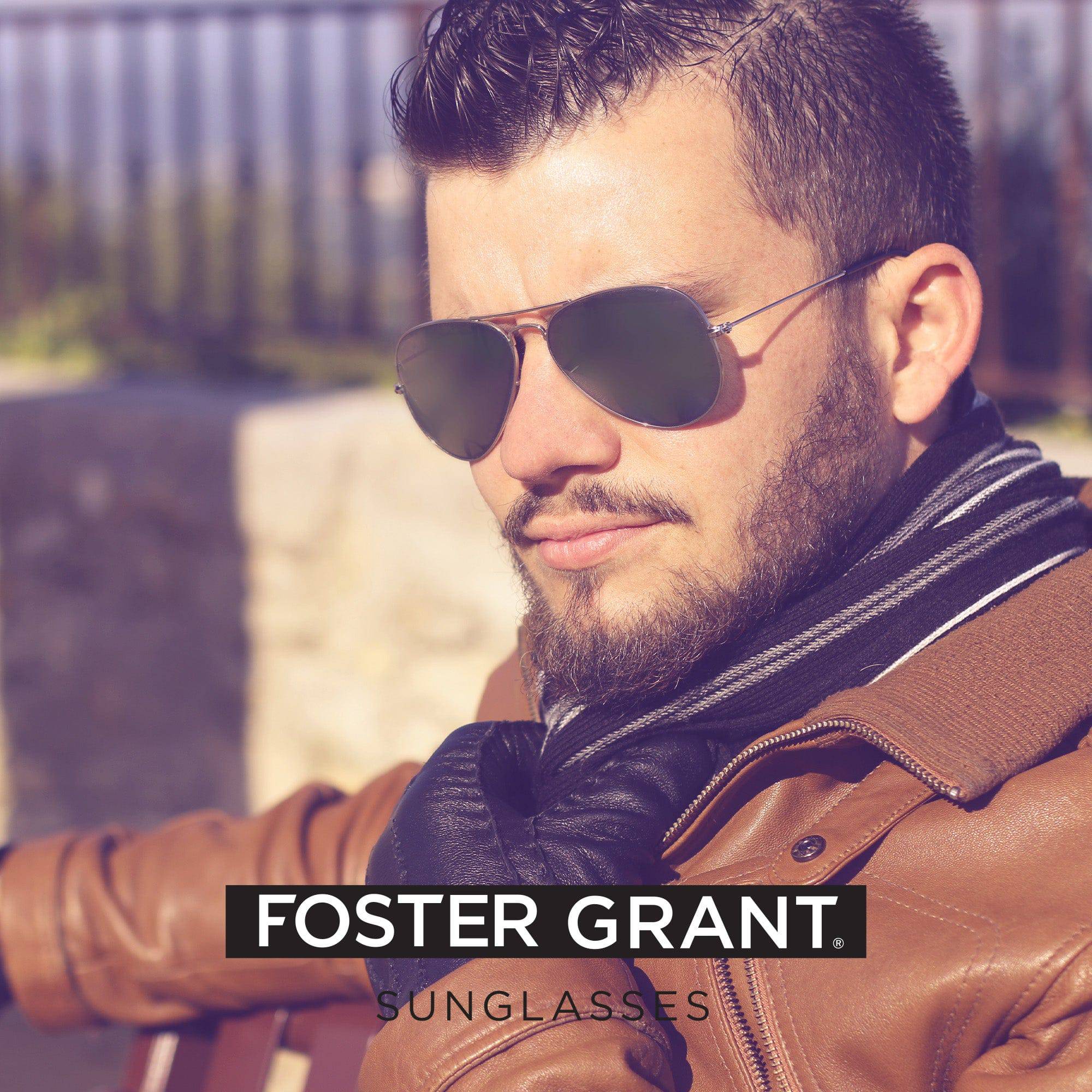 Aviator Sunglasses (Black) - Foster Grant - DSL