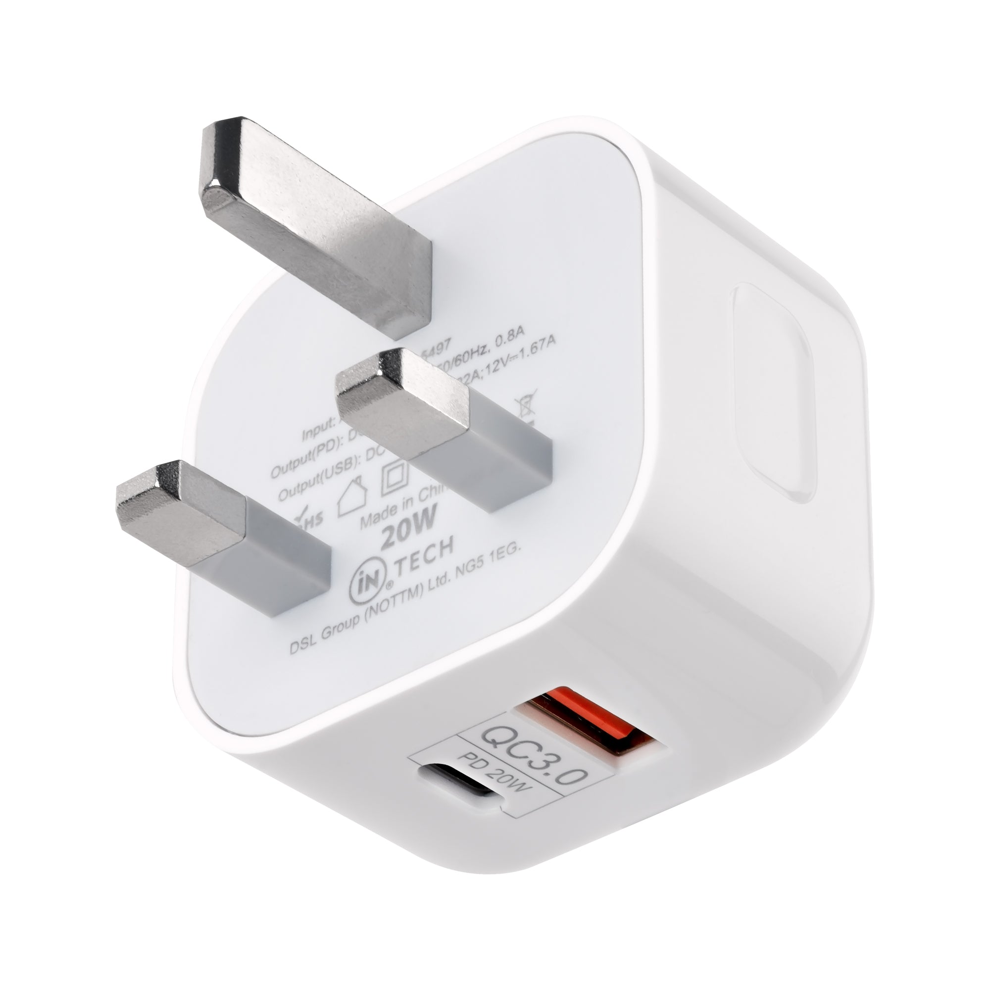 Compact Double Plug Adapter - DSL