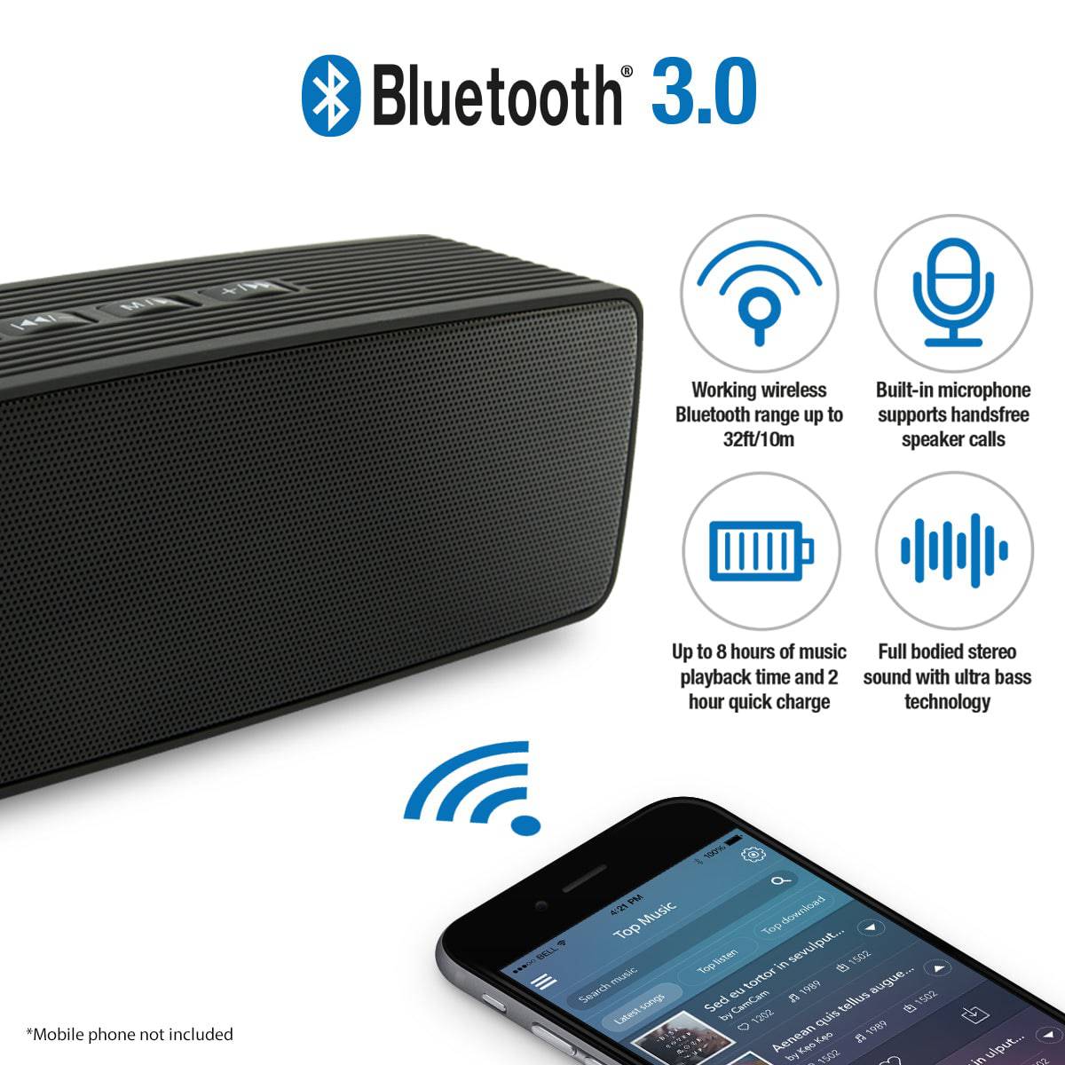 Portable Bluetooth Speaker - iN Tech - DSL
